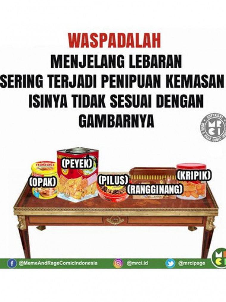 13 Meme Isi Kaleng Biskuit Lebaran Ini Bikin Gigit Jari