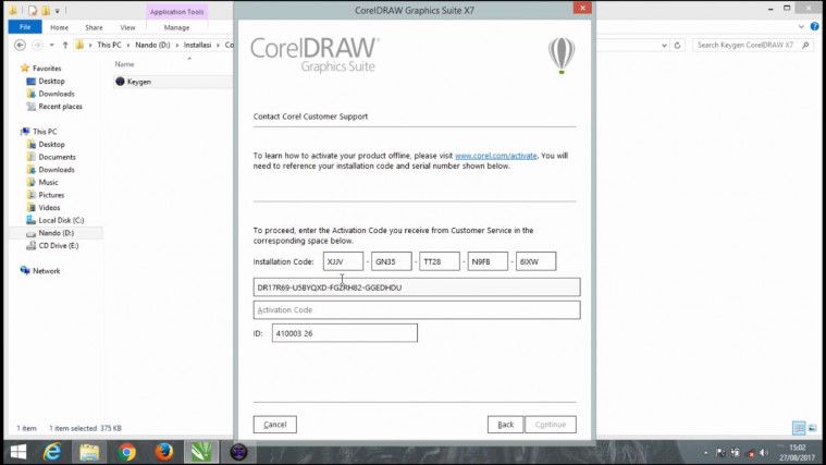 serial number corel draw 2018 cd key