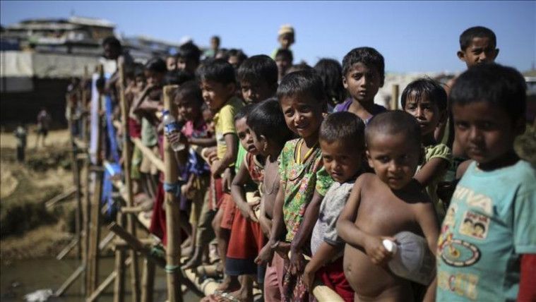 Anak-anak Rohingya di Kamp pengungisan Myanmar