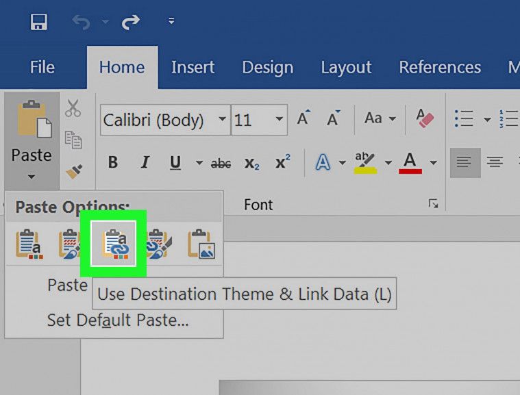 Cara memindahkan Excel ke Word
