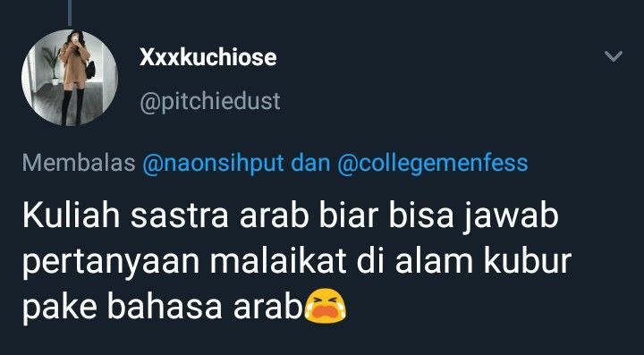 Saat ditanyai lulus kuliah mau jadi apa.
