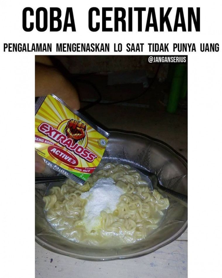 Makanan absurd ini disajikan lewat pengalaman dan kreasi warganet yang bisa bikin kamu ngakak.