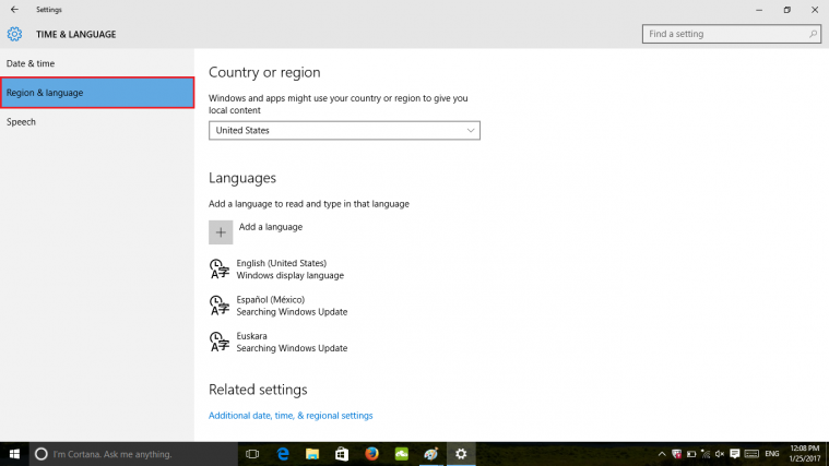 cara mengubah bahasa di laptop