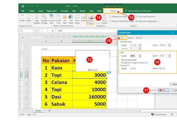 cara buat watermark di Excel paling gampang