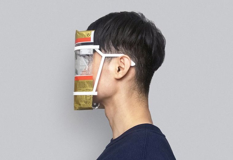 penampakan face shield dari samping
