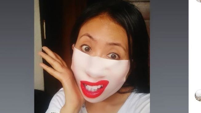ilustrasi orang pakai masker