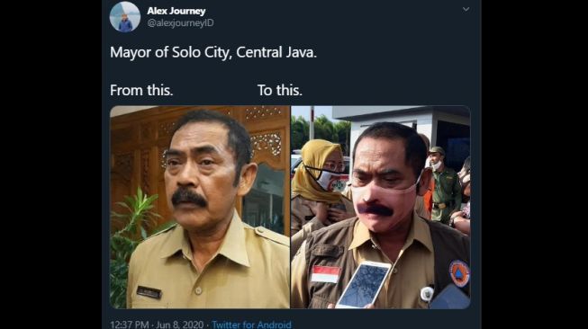 ilustrasi orang pakai masker