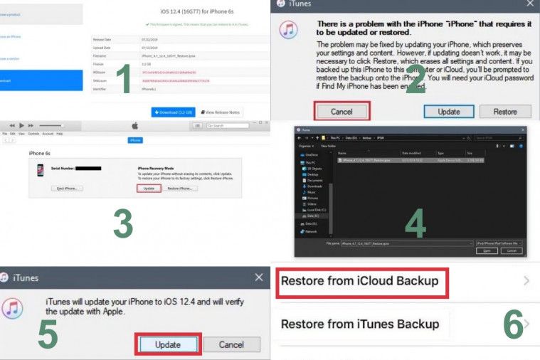 cara downgrade ios