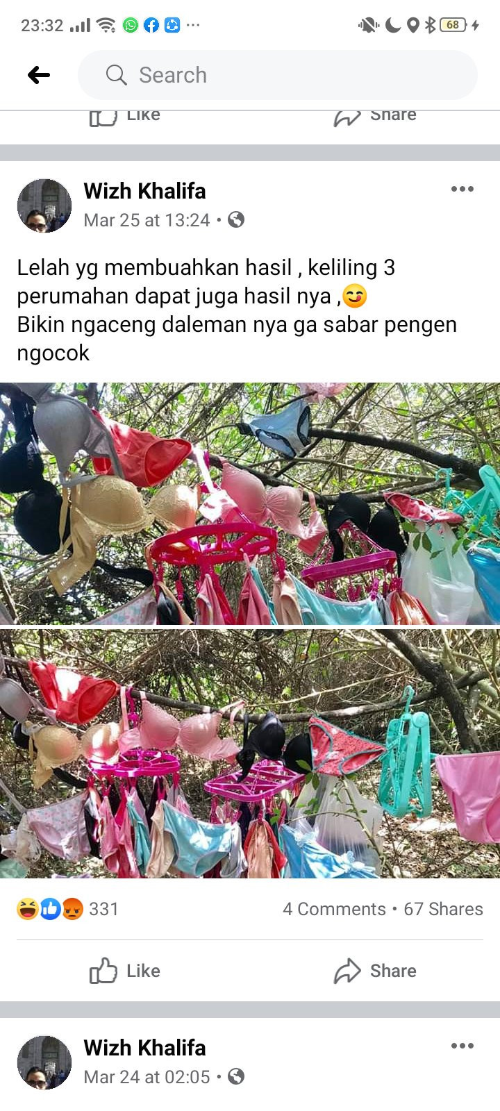 tangkapan layar pelaku festis