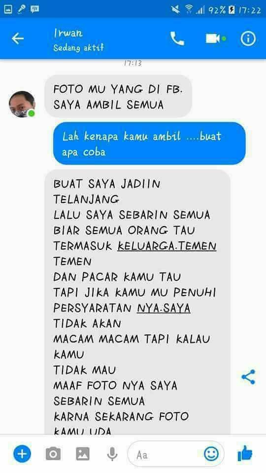 Korban penjahat mesum