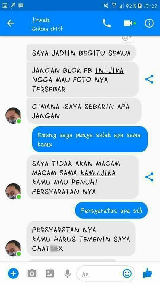 Korban penjahat mesum