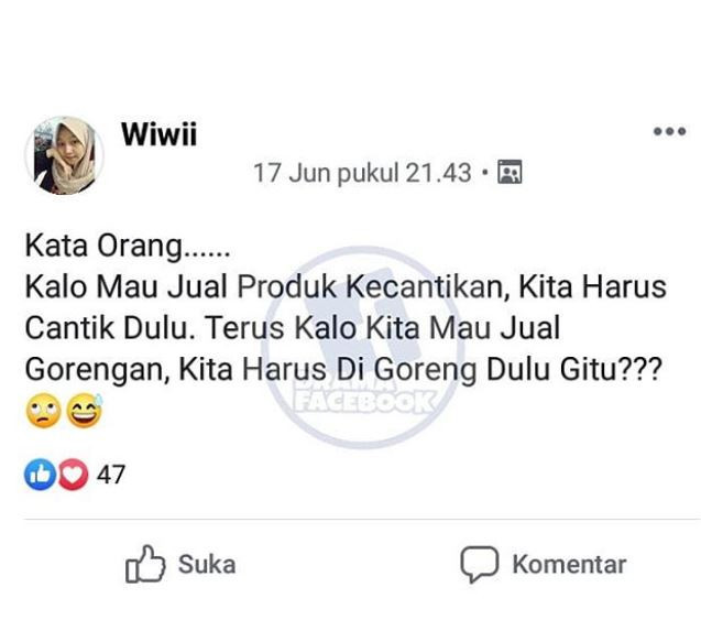 ilustrasi postingan emak-emak