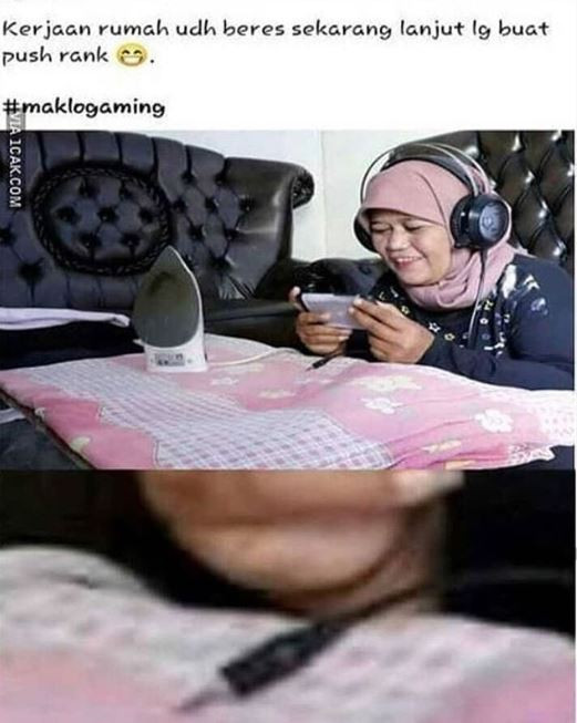 ilustrasi postingan emak-emak
