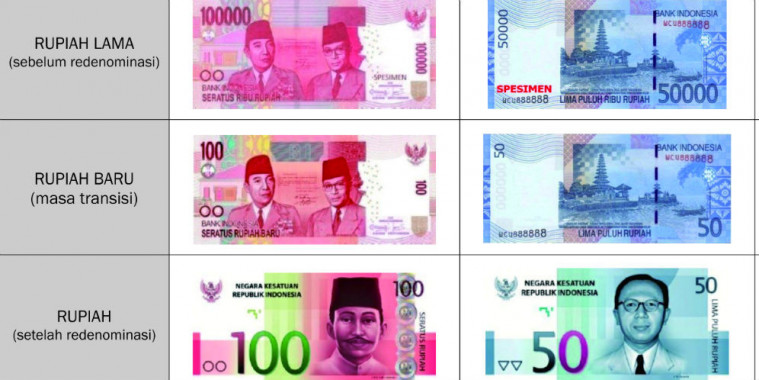 rupiah hasil redenominasi