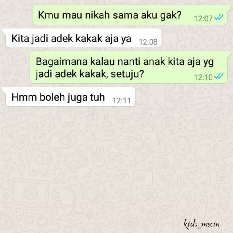ilustrasi chat bucin