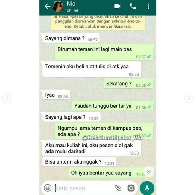 ilustrasi chat bucin