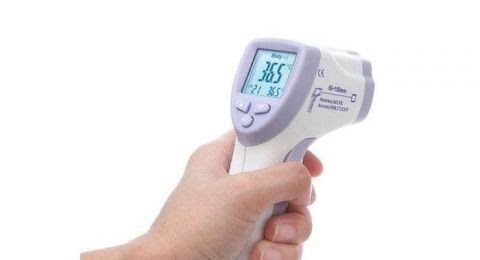 Ilustrasi penggunaan thermo gun