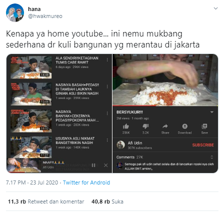 Screenshot YouTube