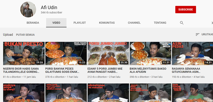 Screenshot YouTube
