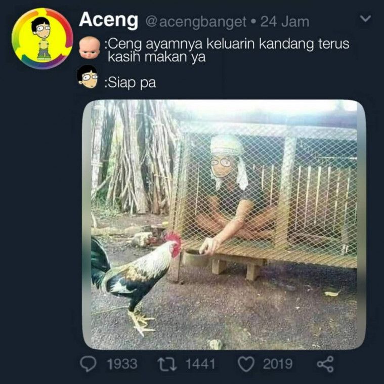 Kelakuan kocak mempersulit diri sendiri