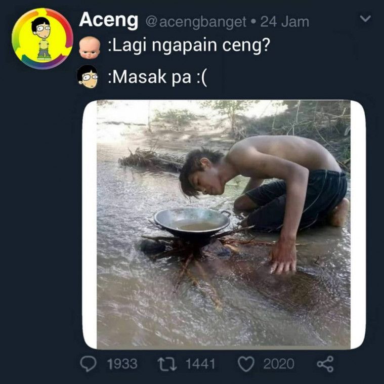 Kelakuan kocak mempersulit diri sendiri