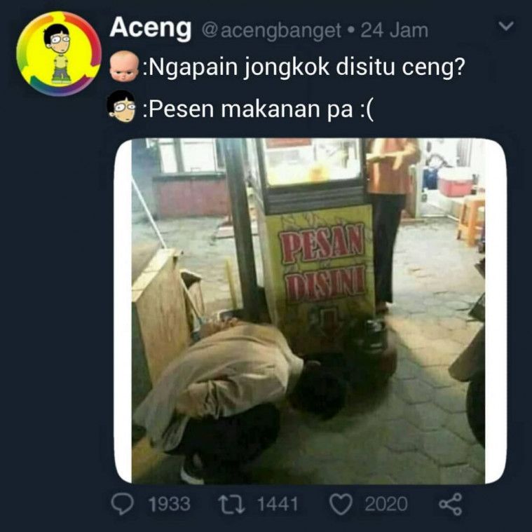 Kelakuan kocak mempersulit diri sendiri