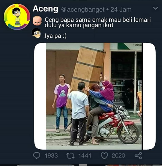 Kelakuan kocak mempersulit diri sendiri