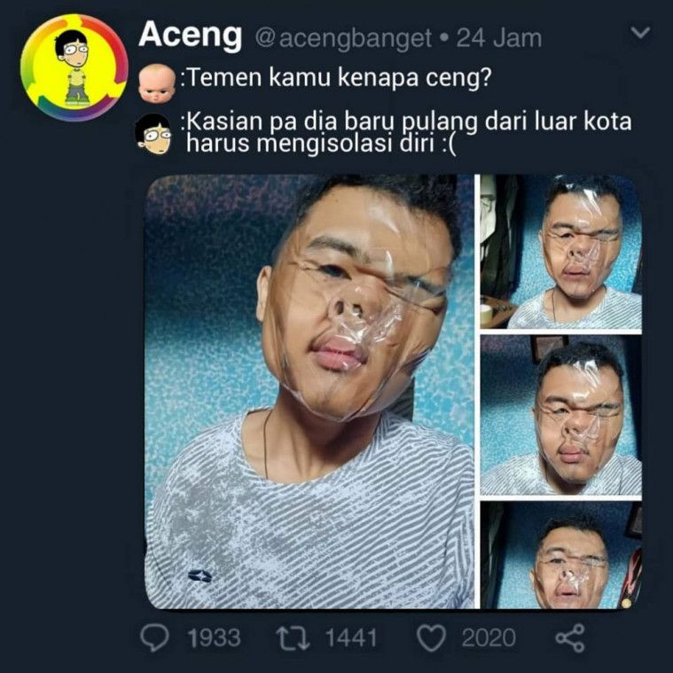 Kelakuan kocak mempersulit diri sendiri