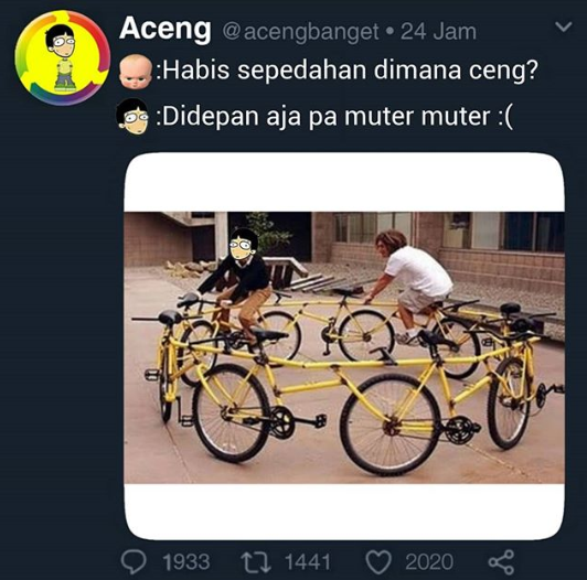 Kelakuan kocak mempersulit diri sendiri