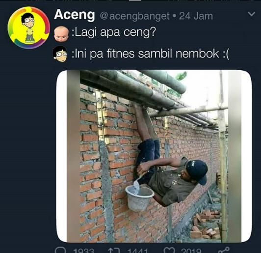 Kelakuan kocak mempersulit diri sendiri