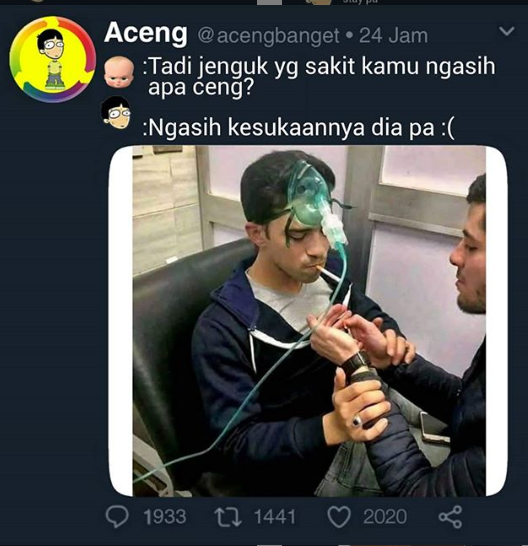 Kelakuan kocak mempersulit diri sendiri
