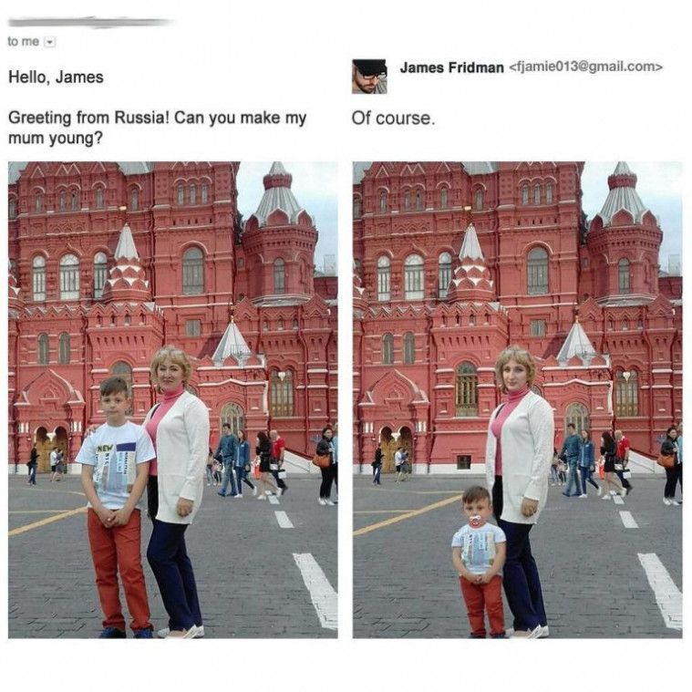 ilustrasi foto gagal liburan lucu