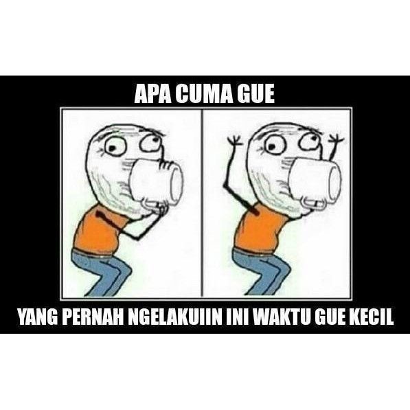 ilustrasi meme lucu masa kecil