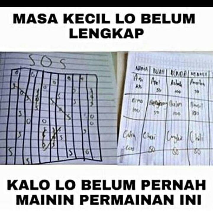 ilustrasi meme lucu masa kecil