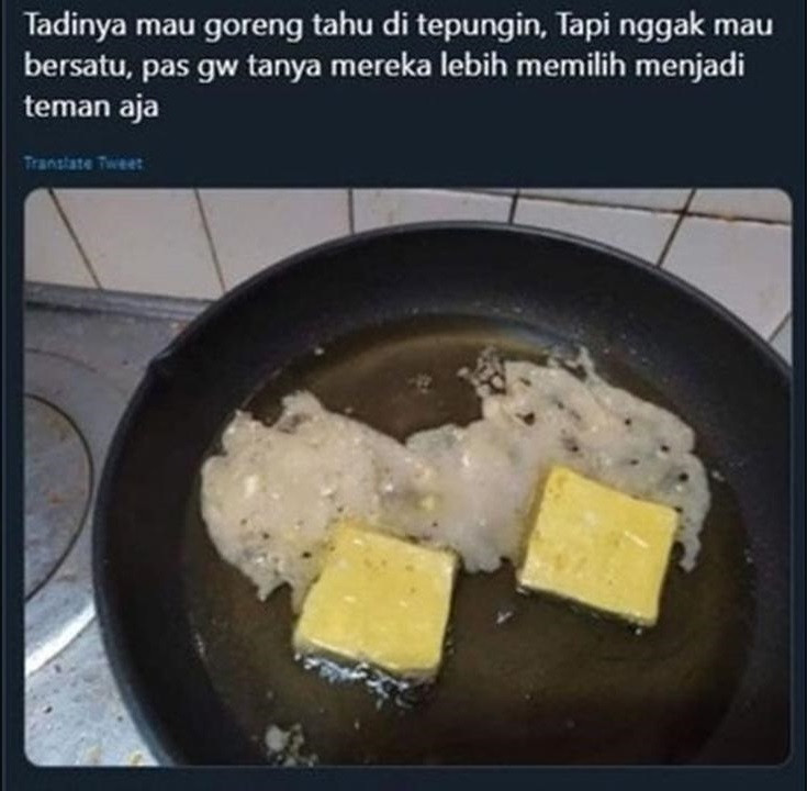 ilustrasi masak gagal