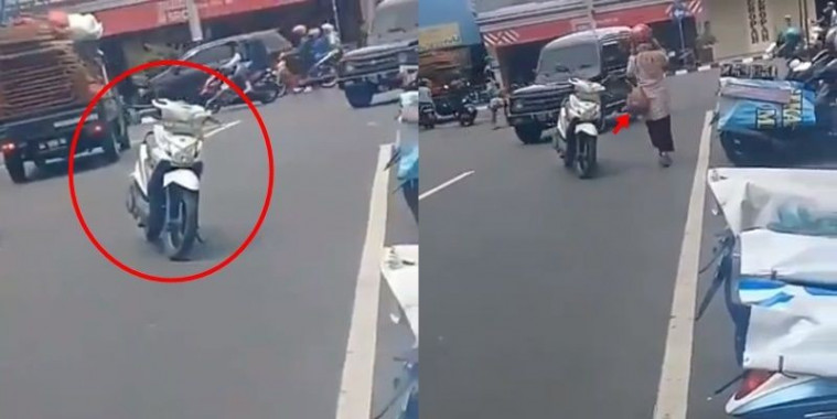 Potret kocak kendaraan parkir