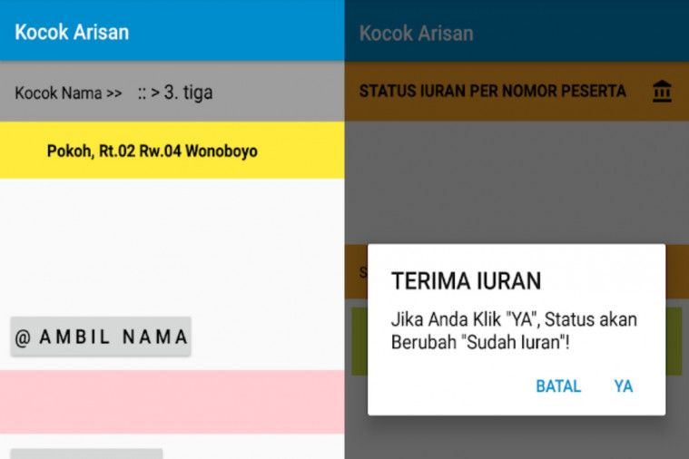 aplikasi Arisan