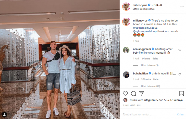 Millen Cyrus dan pria bule