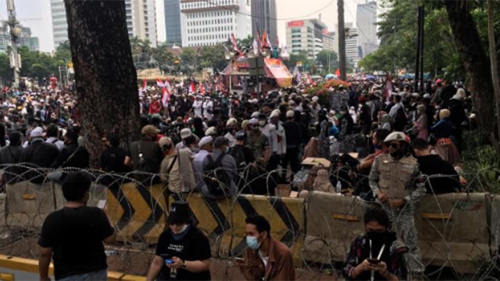 [Ilustrasi] Demo Penolakan UU Ciptaker