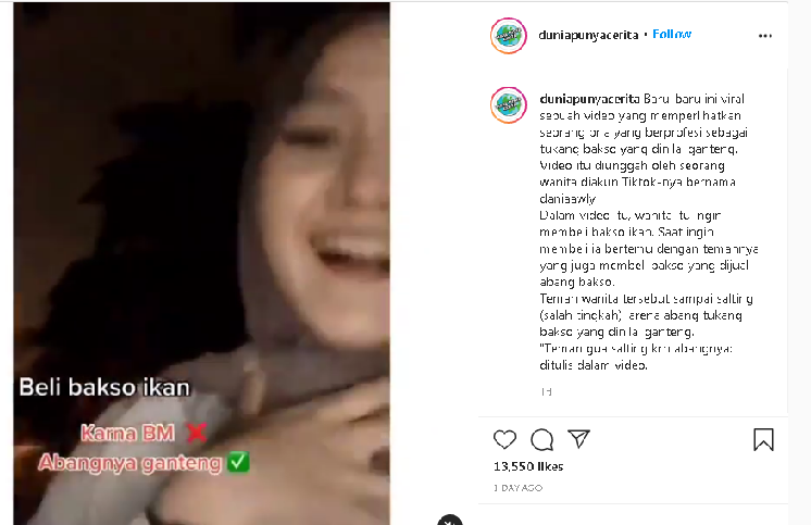 Abang bakso ganteng mirip Raffi Ahmad viral