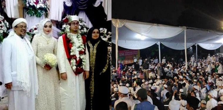 Ilustrasi suasana pernikahan putri Habib Rizieq