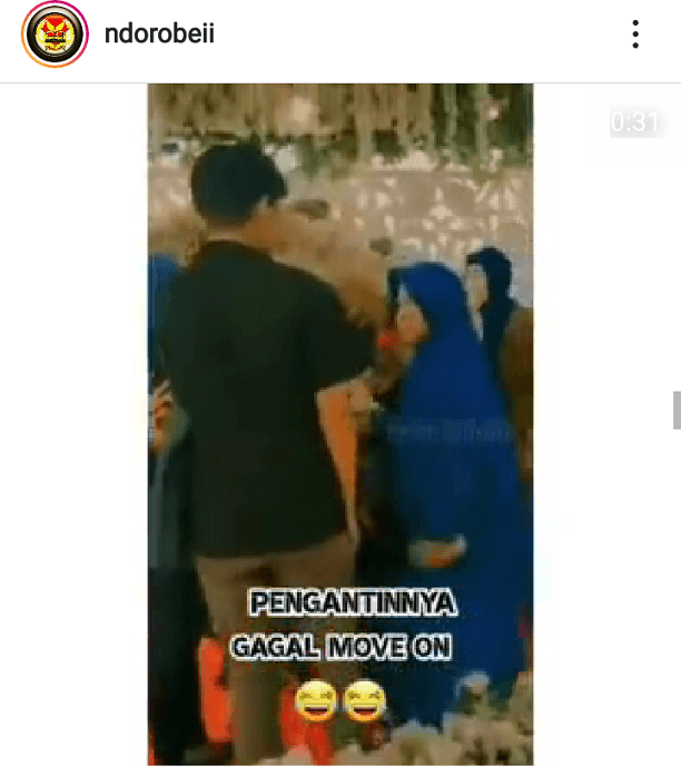 Ilustrasi pengantin wanita bersedih