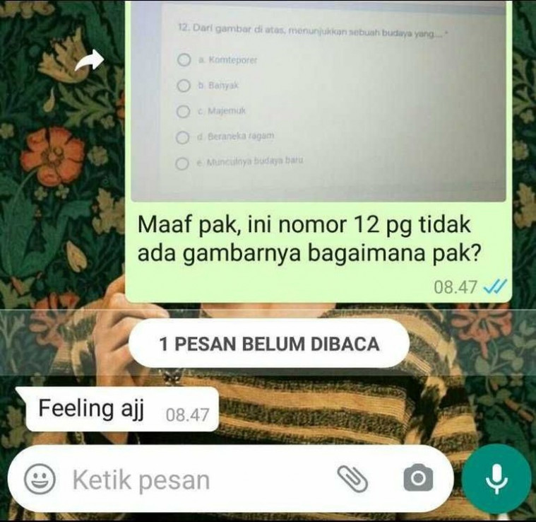 Jawaban realistis seorang murid