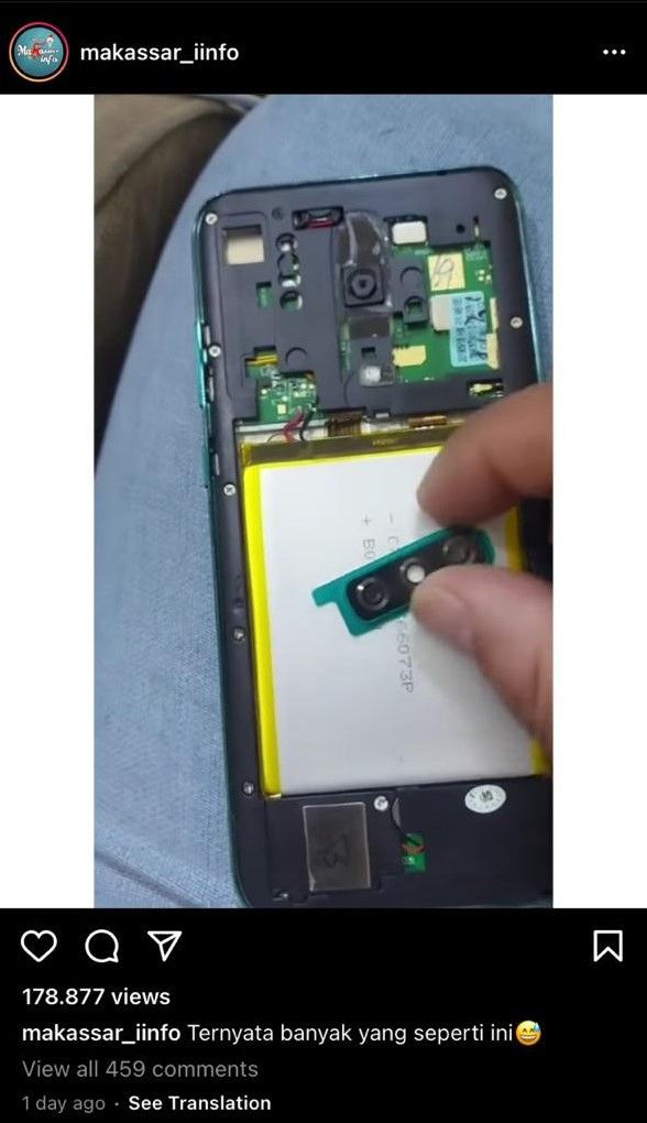 Ilustrasi : kamera handphone