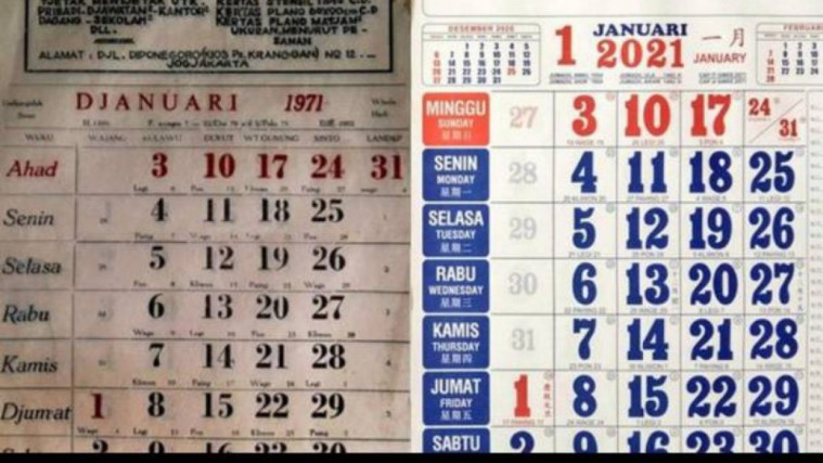 Kalender yang mirip
