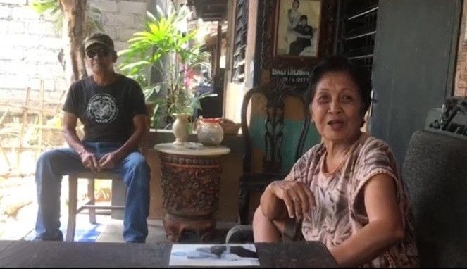 Potret Bung Karno dan Ni Luh Putu Sugianitri