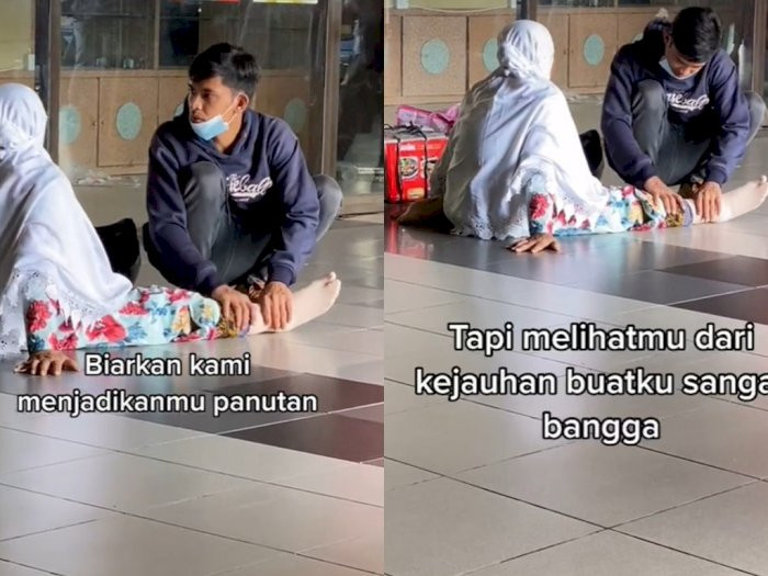 Ilustrasi kasih sayang anak terhadap ibu