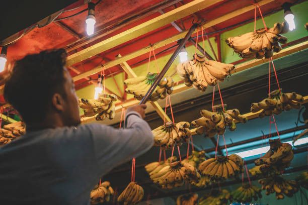 Ilustrasi penjual pisang