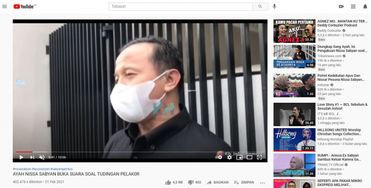 Ayah Nissa Sabyan buka suara soal tudingan anaknya pelakor.