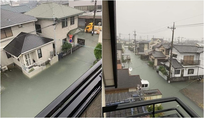 Perbedaan banjir di Jepang dan di Indonesia.